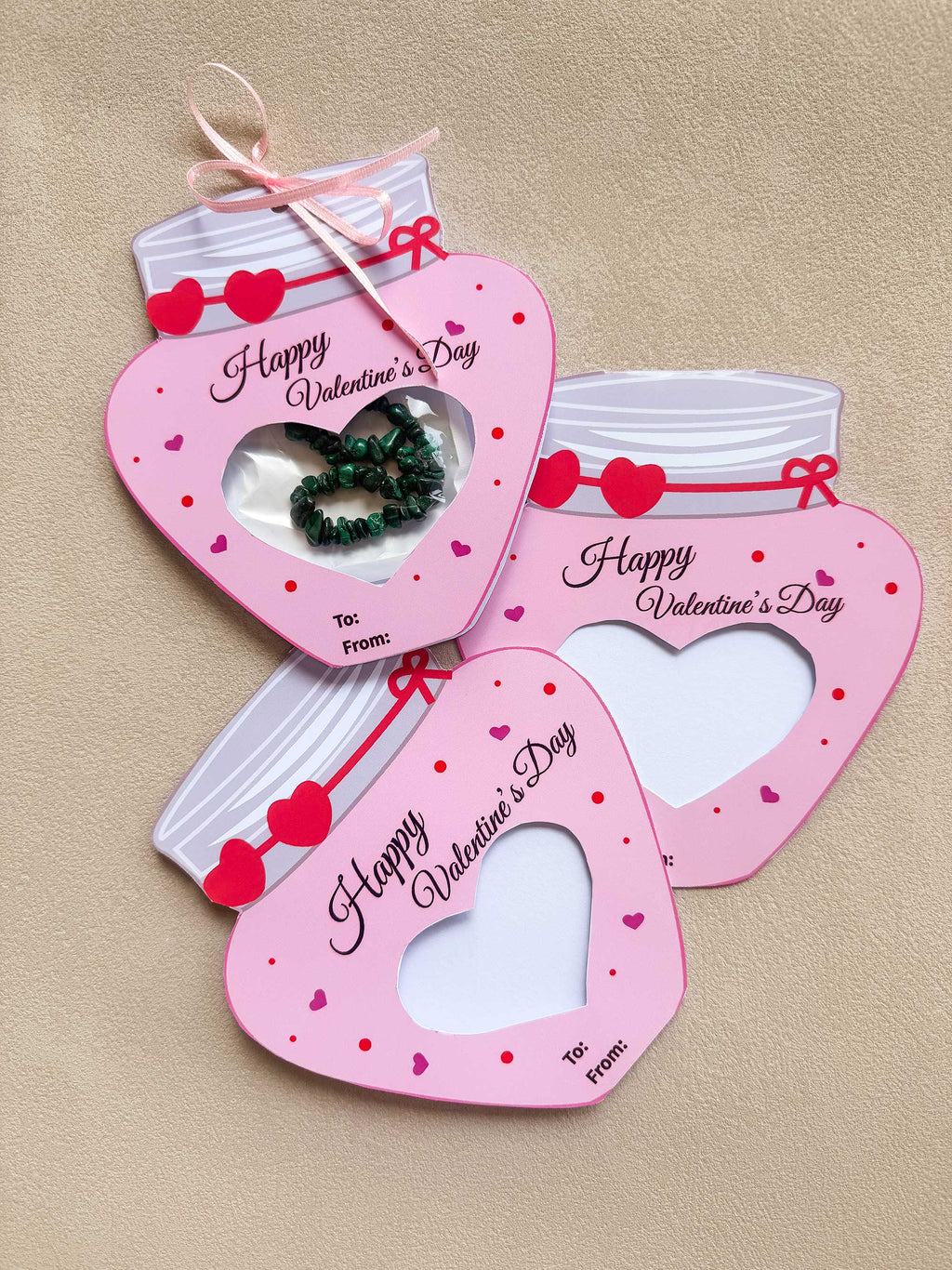 Heart Mason Jar Gift Bag Valentine  for Kids  Printable