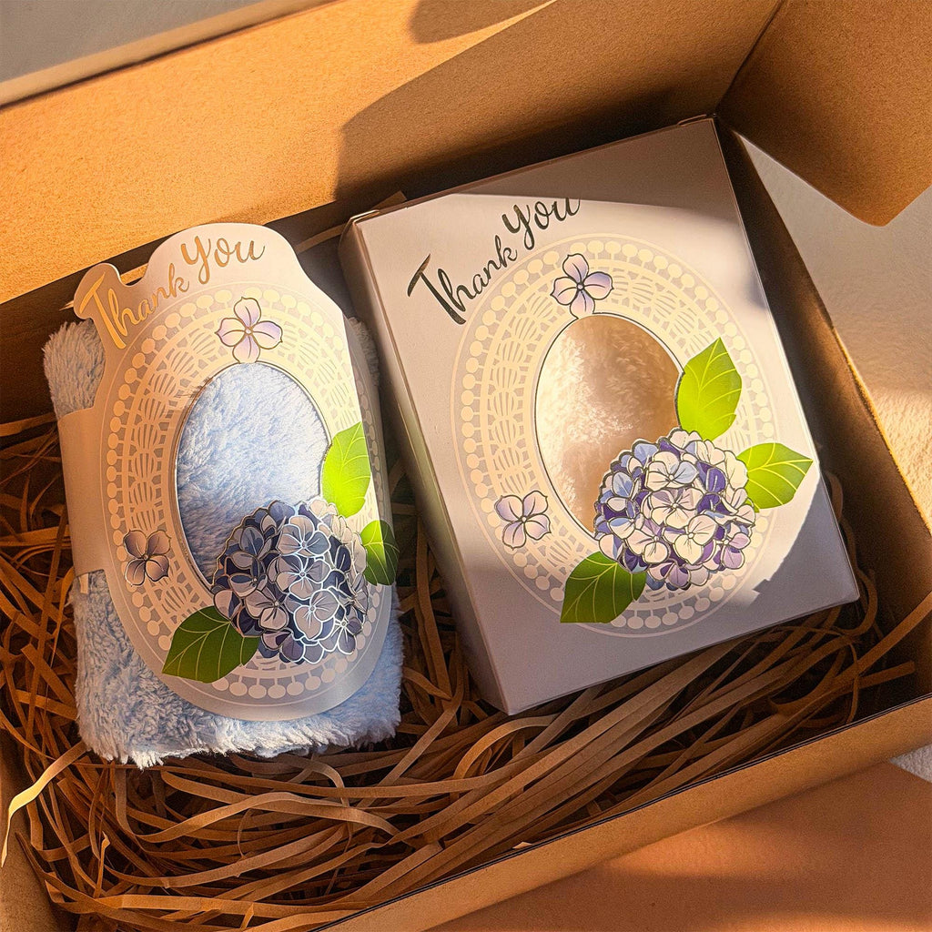 Thank you gift box with soft square towel,gift for wedding/mon/grandma