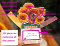 Personalized Sunflower Pop-Up Card – engagement gift