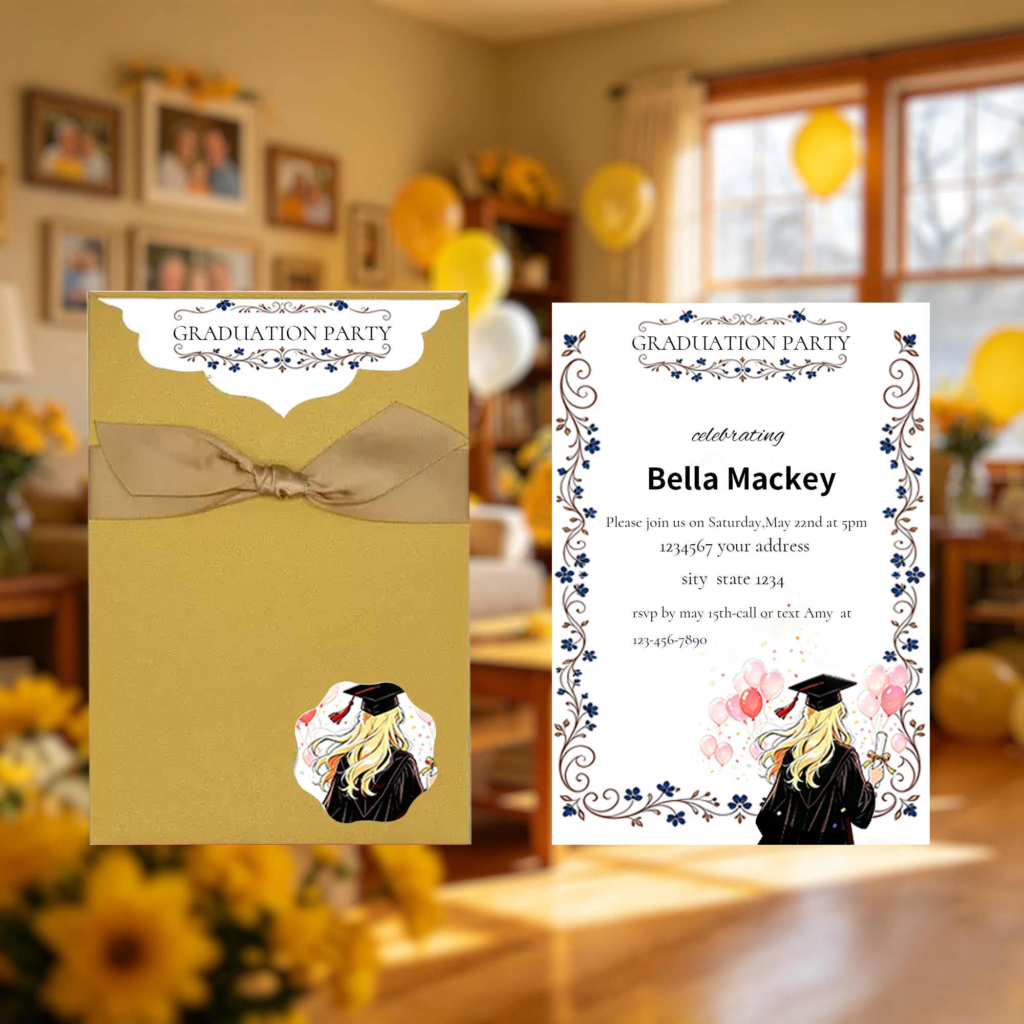 2026 personalized Bow Tie Graduation Party Invitations,  Graduation  Cards